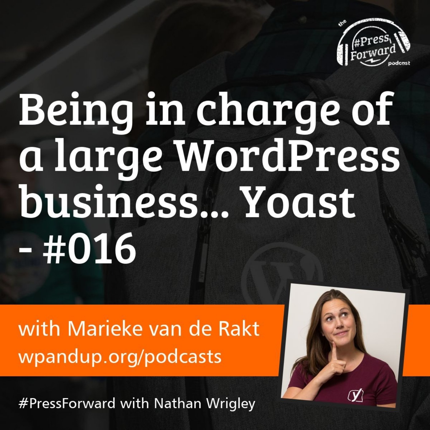 Being in charge of a large WordPress business... Yoast episode artwork